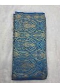 Banarasi Brocade Dark Blue Gold - 44 inches