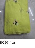 Lime Cambric Cotton Thread Embroidery - 44 inches